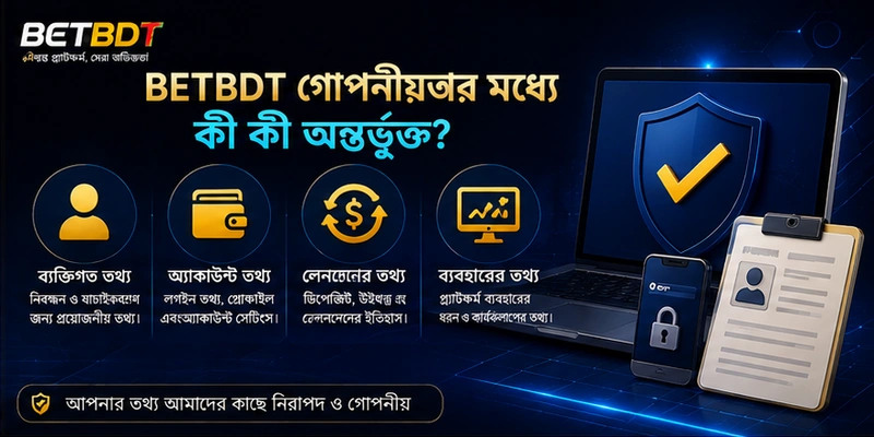 BETBDT গোপনীয়তার মধ্যে কী কী অন্তর্ভুক্ত?