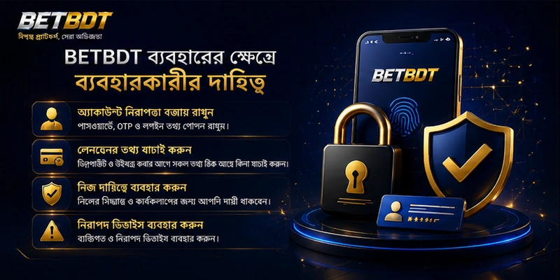BETBDT ব্যবহারের ক্ষেত্রে ব্যবহারকারীর দায়িত্ব BETBDT ব্যবহারের ক্ষেত্রে ব্যবহারকারীর দায়িত্ব