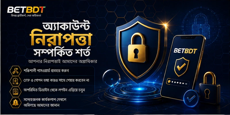অ্যাকাউন্ট নিরাপত্তা সম্পর্কিত শর্ত অ্যাকাউন্ট নিরাপত্তা সম্পর্কিত শর্ত