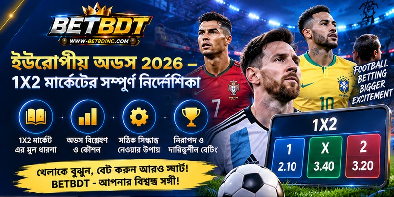 ইউরোপীয় অডস 2026 – 1X2 মার্কেটের সম্পূর্ণ নির্দেশিকা