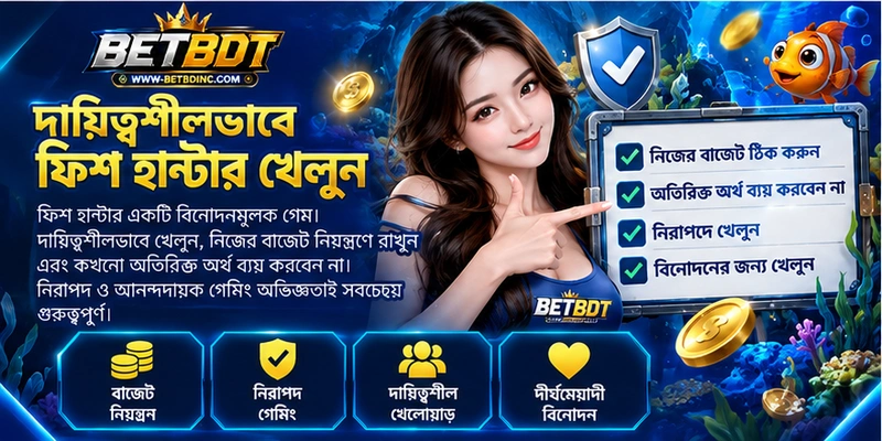 দায়িত্বশীলভাবে ফিশ হান্টার খেলুন দায়িত্বশীলভাবে ফিশ হান্টার খেলুন