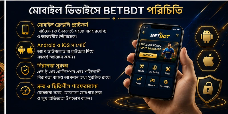 মোবাইল ডিভাইসে BETBDT পরিচিতি মোবাইল ডিভাইসে BETBDT পরিচিতি